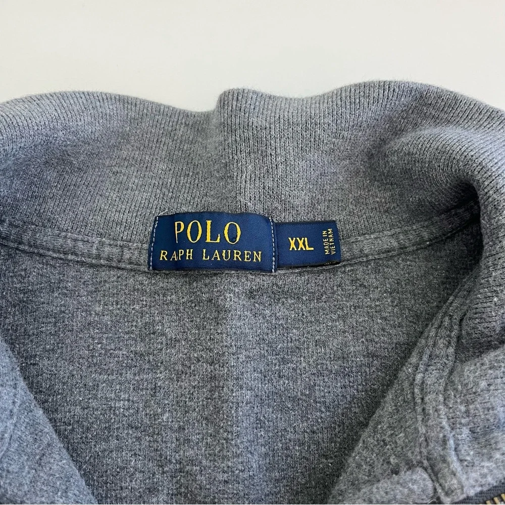 Polo Ralph Lauren Men’s 1/4‎ Zip Sweater Gray XXL